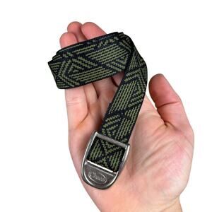Chaco Green and Black Pattern Adjustable Webbing Belt OSFM USA Made